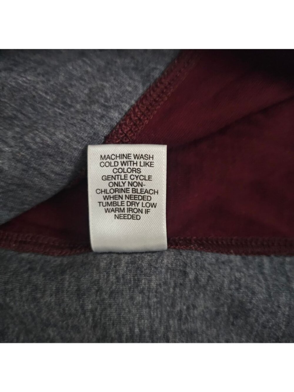 Murano Men's Burgundy/Gray Slim Fit Long Sleeve V-Neck Pullover Shirt Size Large - Picture 6 of 11